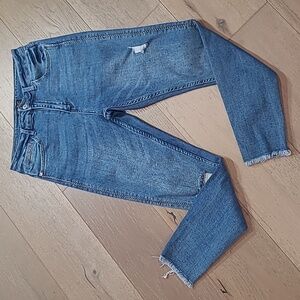 Judy Blue Skinny Fit Jeans Women's sz 7/28 High Rise Stitch Detail Crop Denim